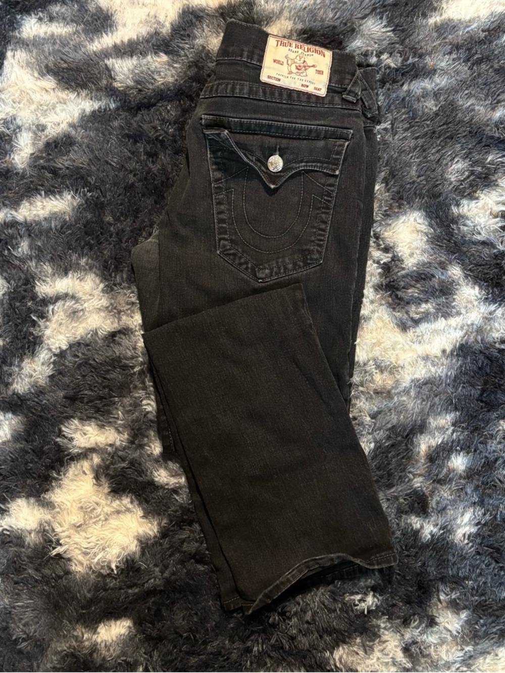 True Religion Ricki's Black Straight Leg Women’s Jeans